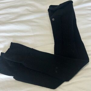 lululemon athletica Black Knit Leg Warmers